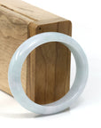 Baikalla Jewelry Jadeite Jade Bangle Bracelet Baikalla™ Oval Genuine Jadeite Jade Green Bangle Bracelet (57mm)