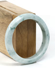 Baikalla Jewelry Jadeite Jade Bangle Bracelet Burmese Blue-Green Jade Jadeite Bangle Bracelet (55.69 mm) T245