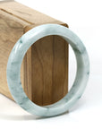 Baikalla Jewelry Jadeite Jade Bangle Bracelet Burmese Blue-Green Jade Jadeite Bangle Bracelet (55.69 mm) T245
