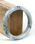 Baikalla Jewelry Jadeite Jade Bangle Bracelet Burmese Blue-Green Jade Jadeite Bangle Bracelet (59.71 mm) T242