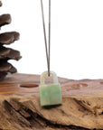 Baikalla Jewelry Jade Pendant Necklace Pedant Only Copy of Baikalla Ice and Green Jadeite Jade Lock Necklace Pendant