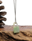 Baikalla Jewelry Jade Pendant Necklace Copy of Baikalla Ice and Green Jadeite Jade Lock Necklace Pendant