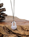 Baikalla Jewelry Jade Pendant Necklace Baikalla Lavender Jadeite Jade Heart Lock Necklace Pendant