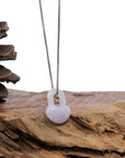 Baikalla Jewelry Jade Pendant Necklace Pedant Only Baikalla Lavender Jadeite Jade Heart Lock Necklace Pendant