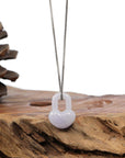 Baikalla Jewelry Jade Pendant Necklace Baikalla Lavender Jadeite Jade Heart Lock Necklace Pendant