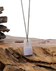 Baikalla Jewelry Jade Pendant Necklace Baikalla Lavender Jadeite Jade Lock Necklace Pendant