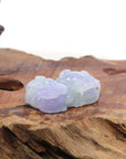 Baikalla Jewelry genuine jadeite carving Genuine Burmese Lavender Green Jadeite Jade PiXiu Pendant Necklace