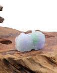 Baikalla Jewelry genuine jadeite carving Genuine Burmese Lavender Green Jadeite Jade PiXiu Pendant Necklace
