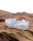 Baikalla Jewelry genuine jadeite carving With Nylon String Necklace Genuine Burmese Lavender Green Jadeite Jade PiXiu Pendant Necklace