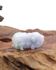 Baikalla Jewelry genuine jadeite carving Genuine Burmese Lavender Green Jadeite Jade PiXiu Pendant Necklace