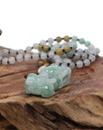 Baikalla Jewelry genuine jadeite carving Baikalla™ Pi Xiu Genuine Burmese Lavender Green Jadeite Jade PiXiu Pendant Necklace (FengShui Lucky)