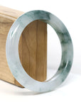 Baikalla Jewelry Jadeite Jade Bangle Bracelet Burmese High-end Ice blue green Jade Jadeite Bangle Bracelet (58.15mm) ( Collectibles )T266