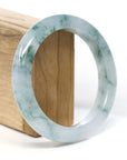 Baikalla Jewelry Jadeite Jade Bangle Bracelet Burmese High-end Ice blue green Jade Jadeite Bangle Bracelet (58.15mm) ( Collectibles )T267