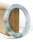 Baikalla Jewelry Jadeite Jade Bangle Bracelet Burmese High-end Ice blue green Jade Jadeite Bangle Bracelet (58.15mm) ( Collectibles )T267