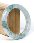 Baikalla Jewelry Jadeite Jade Bangle Bracelet Burmese High-end Ice blue green Jade Jadeite Bangle Bracelet (58.15mm) ( Collectibles )T268