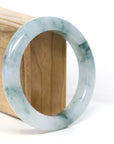 Baikalla Jewelry Jadeite Jade Bangle Bracelet Burmese High-end Ice blue green Jade Jadeite Bangle Bracelet (58.15mm) ( Collectibles )T269
