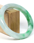 Baikalla Jewelry Jadeite Jade Bangle Bracelet Baikalla™ "Classic Bangle" Genuine Jadeite Jade Green Bangle Bracelet (59.39mm)