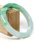 Baikalla Jewelry Jadeite Jade Bangle Bracelet Baikalla™ "Classic Bangle" Genuine Jadeite Jade Green Bangle Bracelet (59.39mm)