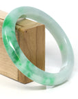 Baikalla Jewelry Jadeite Jade Bangle Bracelet Baikalla™ "Classic Bangle" Genuine Jadeite Jade Green Bangle Bracelet (59.39mm)