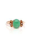 Baikalla Jewelry Jadeite Engagement Ring 5 Baikalla™ "Aretha" 18k Rose Gold Natural Imperial Jadeite Morning Glory Engagement Ring