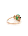 Baikalla Jewelry Jadeite Engagement Ring Baikalla™ "Aretha" 18k Rose Gold Natural Imperial Jadeite Morning Glory Engagement Ring
