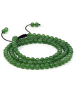 Baikalla Jewelry jade beads bracelet Baikalla Genuine Green Nephrite Green Jade Round Beads Rosary ( 4mm ) 2 in 1