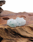 Baikalla Jewelry genuine jadeite carving Genuine Burmese White Blue-Green Jadeite Jade PiXiu Pendant Necklace