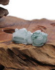 Baikalla Jewelry genuine jadeite carving Genuine Burmese Ice Blue-Green Jadeite Jade PiXiu Pendant Necklace