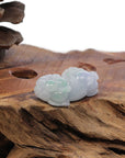 Baikalla Jewelry genuine jadeite carving Genuine Burmese Lavender Green Jadeite Jade PiXiu Pendant Necklace