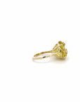 Baikalla Jewelry 18k Gold Peridot Ring Baikalla™ 14k Yellow Gold Natural Peridot and Citrine Ring