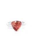Baikalla Jewelry Gold Sunstone Ring 14k White Gold Oregon Sunstone Ring