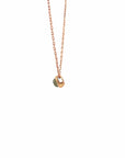 Baikalla Jewelry Gemstone Pendant Necklace Baikalla 18K Rose Gold Round Tourmaline Pendant Necklace