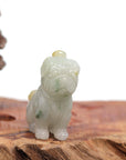 Baikalla Jewelry Jade Carving Necklace Baikalla™ Natural Jadeite Jade Shar Pei Dog Carving, Collectibles