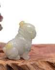 Baikalla Jewelry Jade Carving Necklace Baikalla™ Natural Jadeite Jade Shar Pei Dog Carving, Collectibles