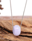 Baikalla Jewelry Jade Pendant Necklace Baikalla™ "Good Luck Button" Necklace Real Lavender Jade Lucky KouKou Pendant Necklace