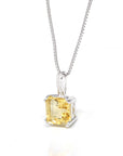 Baikalla Jewelry Silver Amethyst Necklace Citrine Baikalla™ Classic Sterling Silver Natural Amethyst Pendant Necklace With CZ