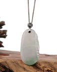 Baikalla Jewelry Jade Pendant Copy of Copy of Copy of Copy of Copy of Natural Ice Lavender Jadeite Jade Bamboo Necklace With 14k Yellow Gold Bail