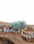 Baikalla Jewelry genuine jadeite carving Baikalla™ Pi Xiu Genuine Burmese Blue Green Jadeite Jade PiXiu Pendant Necklace (FengShui Lucky)