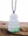 Baikalla Jewelry Jade Guanyin Pendant Necklace Baikalla "Goddess of Compassion" Genuine Burmese Jadeite Jade Guanyin Lotus Necklace