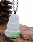 Baikalla Jewelry Jade Guanyin Pendant Necklace Baikalla "Goddess of Compassion" Genuine Burmese Jadeite Jade Guanyin Lotus Necklace