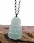 Baikalla Jewelry Jade Guanyin Pendant Necklace Baikalla "Goddess of Compassion" Genuine Burmese Jadeite Jade Guanyin Lotus Necklace