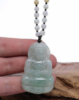 Baikalla Jewelry Jade Guanyin Pendant Necklace Baikalla "Goddess of Compassion" Genuine Burmese Jadeite Jade Guanyin Lotus Necklace