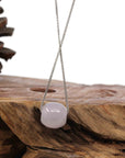 Baikalla Jewelry Jade Pendant Necklace Copy of Baikalla™ "Good Luck Button" Necklace Real Lavender Jade Lucky TongTong Pendant Necklace