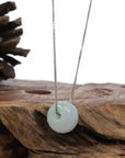 Baikalla Jewelry Jade Pendant Necklace Copy of Copy of Copy of Copy of Baikalla™ "Good Luck Button" Necklace Real Rich Green Jade Lucky KouKou Pendant Necklace