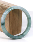 Baikalla Jewelry Jadeite Jade Bangle Bracelet Baikalla Blue Green Classic Real Jadeite Jade Bangle Bracelet (59.08mm)