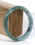 Baikalla Jewelry Jadeite Jade Bangle Bracelet Baikalla Blue-Green Classic Real Jadeite Jade Bangle Bracelet (59.08mm)