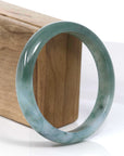 Baikalla Jewelry Jadeite Jade Bangle Bracelet Baikalla Blue-Green Classic Real Jadeite Jade Bangle Bracelet (59.08mm)