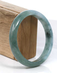 Baikalla Jewelry Jadeite Jade Bangle Bracelet Baikalla Blue-Green Classic Real Jadeite Jade Bangle Bracelet (59.08mm)