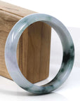 Baikalla Jewelry Jadeite Jade Bangle Bracelet Baikalla Blue-Green Classic Real Jadeite Jade Bangle Bracelet (59.08mm)