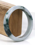 Baikalla Jewelry Jadeite Jade Bangle Bracelet Baikalla Blue-Green Classic Real Jadeite Jade Bangle Bracelet (59.08mm)
